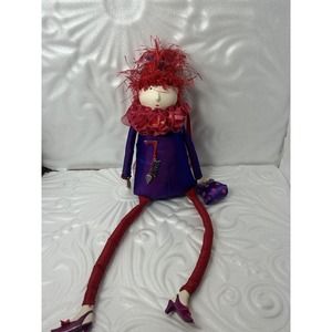 Friends Kindred Spirits Sitting Porcelain/Cloth 14" Doll Figurine